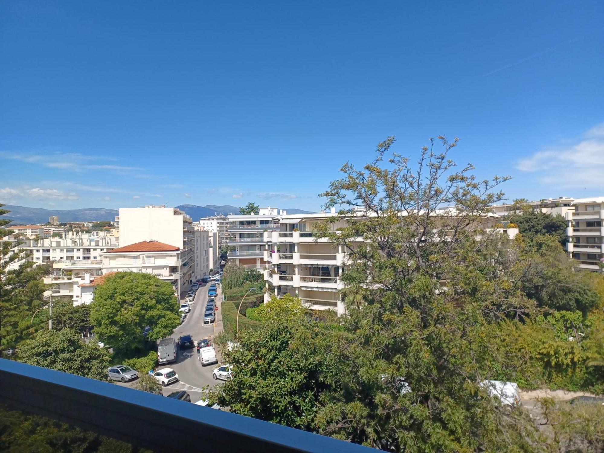 Juan Les Pins Tanit Studio Climatise Vue Sur Mer Piscine Antibes Kültér fotó